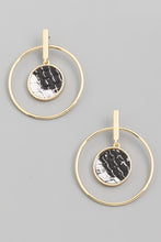 Load image into Gallery viewer, Animal Print Circle Hoop Drop Earring
