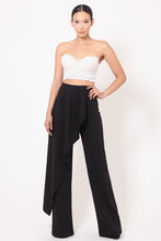 Load image into Gallery viewer, High Waist Dress Pant with Ruffle Overlap Detail
