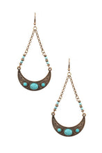Load image into Gallery viewer, Beaded Tribal Arc Earring
