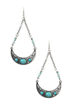 Load image into Gallery viewer, Beaded Tribal Arc Earring
