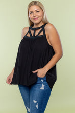 Load image into Gallery viewer, Cut Out Band Plus Size Tank

