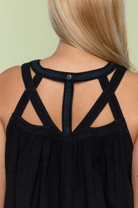 Cut Out Band Plus Size Tank