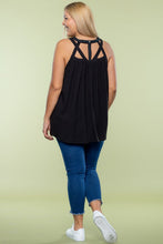 Load image into Gallery viewer, Cut Out Band Plus Size Tank
