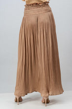 Load image into Gallery viewer, Taupe Pleated Maxi Skirt
