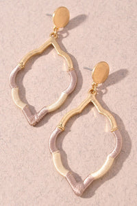 Thread Wrapped Drop Earrings