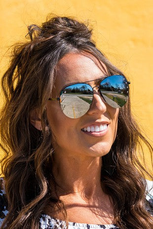 Classic Aviator Sunglasses with Dots On The Side