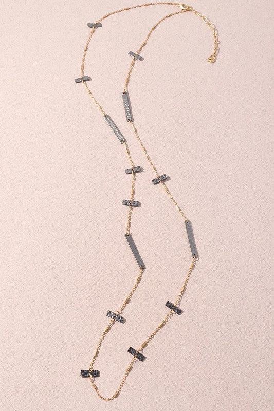 Hematite Long Necklace