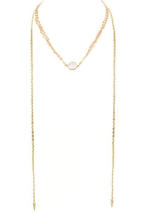 Seed Bead/Cream Pearl Necklace