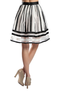 Striped Midi Skirt